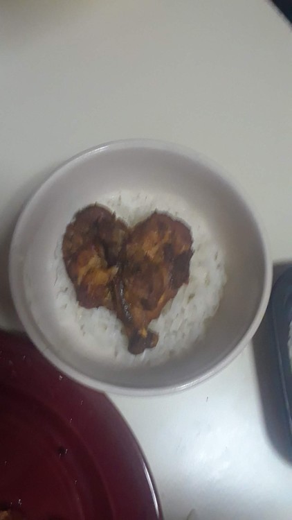 I see hearts everywhere- chicken heart