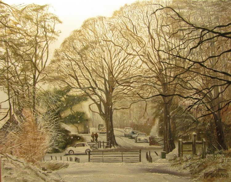 Snow in Bishopstoke Woods