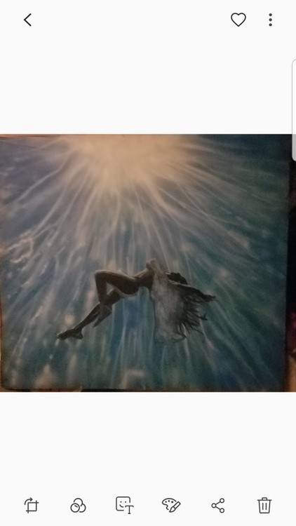 Woman floating in water 2