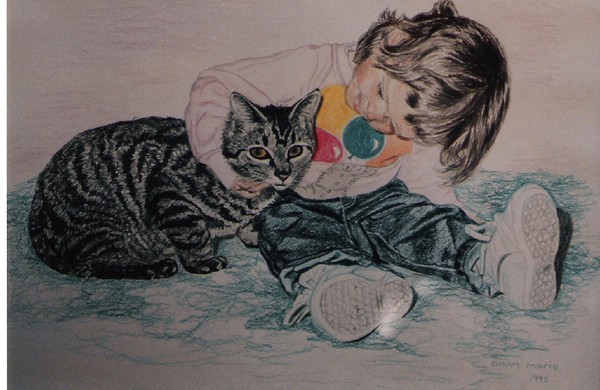 Marie with Kitty