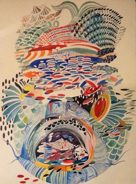 Imaginal Chinese Fish Cell Watercolor