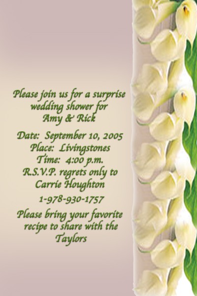shower invitation