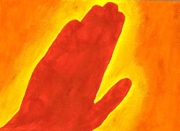 The warm hand of love 