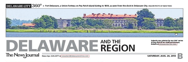 120th News Journal Panorama-Fort Delaware