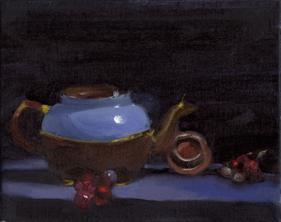 Teapot and Grapes ( Tea Party at Lady Tree )