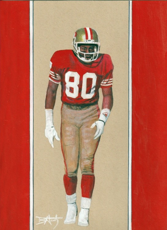 Jerry Rice - GREATNESS WORE RED AND GOLD 