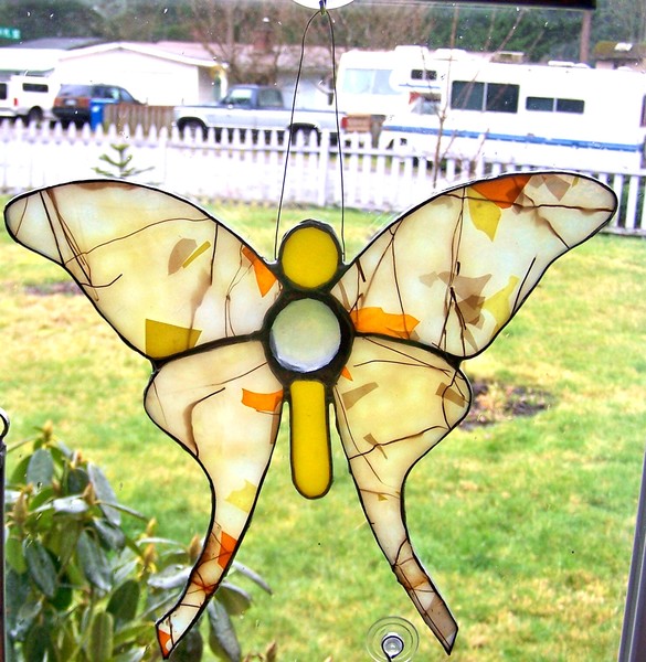 Yellow Butterfly Suncatcher