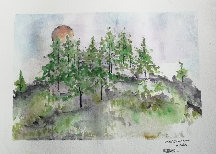 Entardecer na Serra