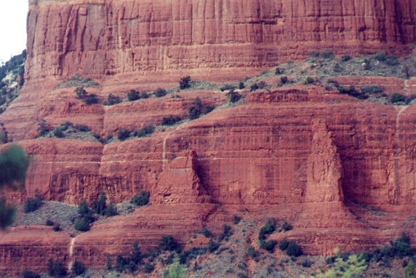 Closeup of Red Rocks of Sedona