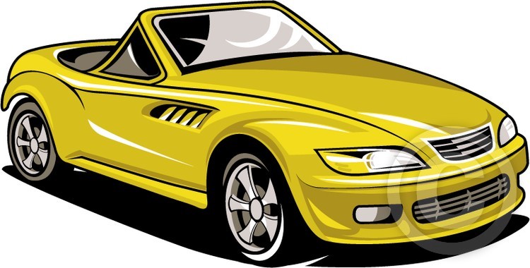 deep yellow car