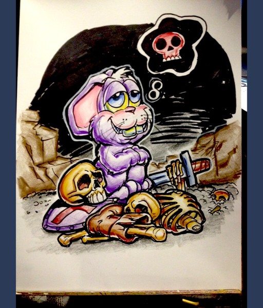 Ah it's just is a little Rabbit!