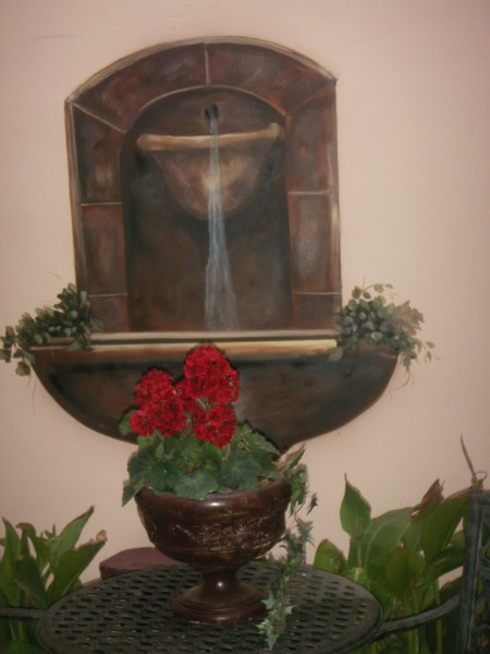 fountain mural