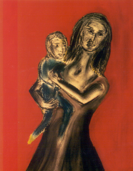 Woman with Child Dancing
