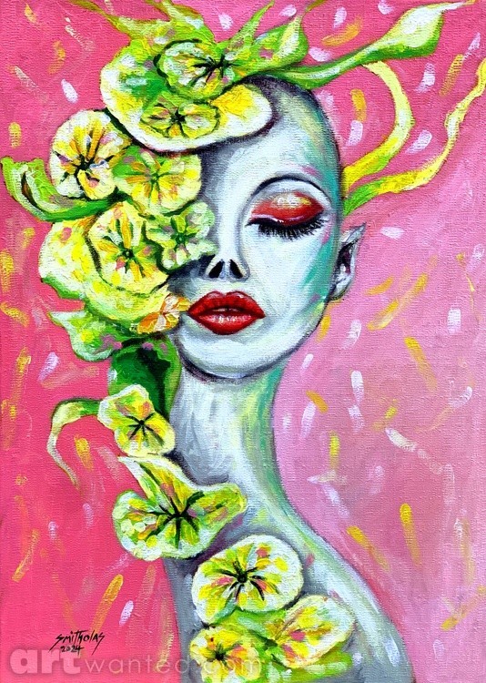 A surreal portrayal of a woman 