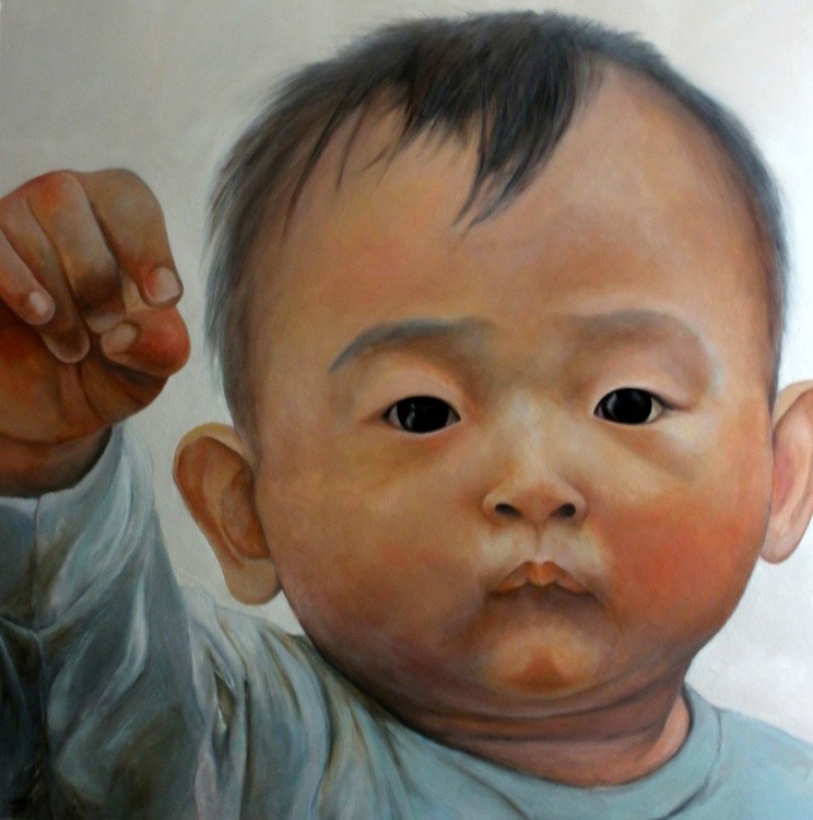 TAIWAN-Niño 100x100 cms 2014