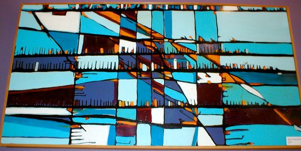 blue abstraction