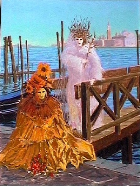 Figures of Sun and Moon, Venice Carnival