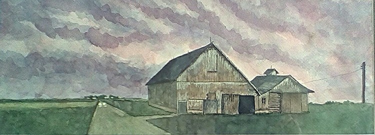 Rural Rain on the Road