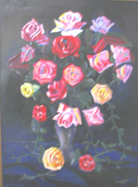 Vase of Roses