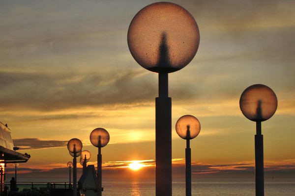 Sunset as seen in The Arctic Circle