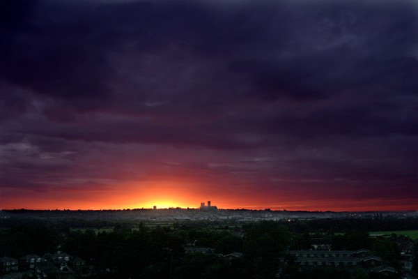 sunrise over lincoln