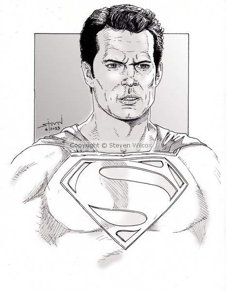 Man Of Steel greyscale