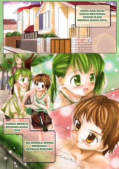 Manga sample page 1 Full color