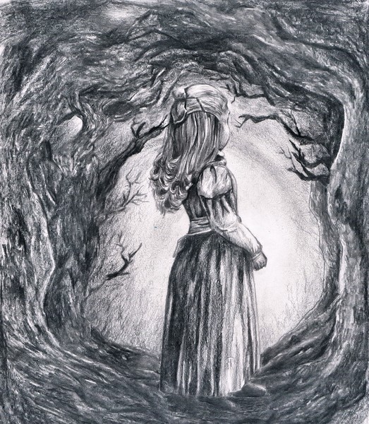 The little girl