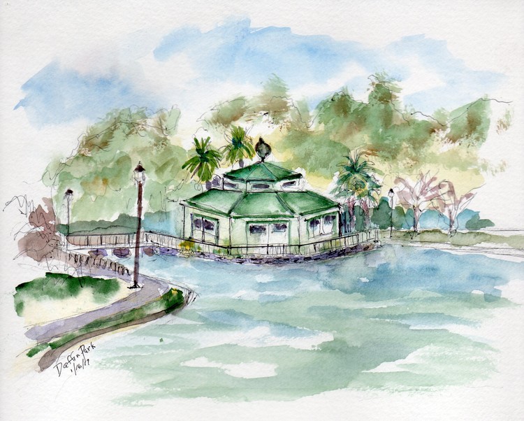 daffin park plein air study