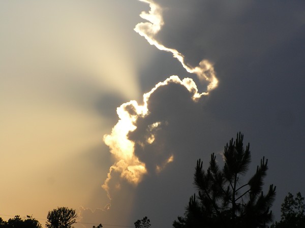 Behind the storm