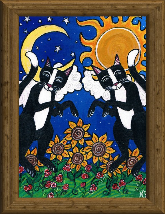 Two Meowlettes (Framed)