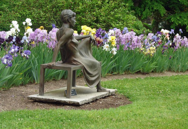Lady on Bench