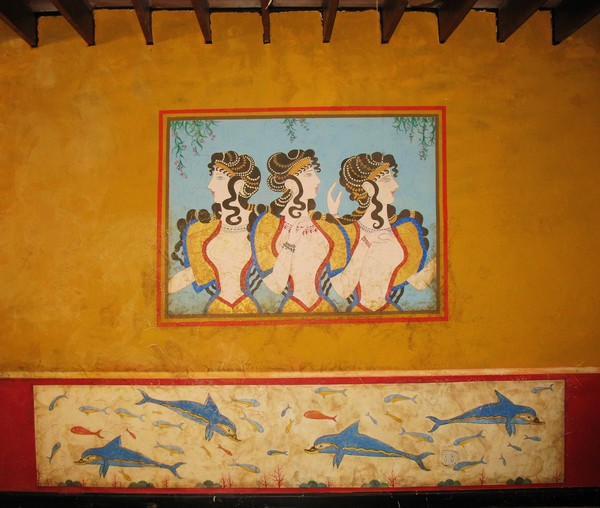 Mural and Border on Plaster