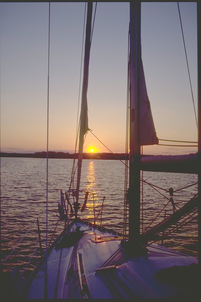 Cruising Home at Sunset
