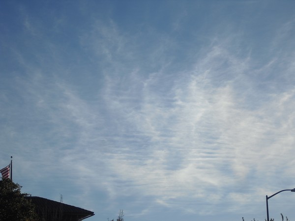 Wispy clouds