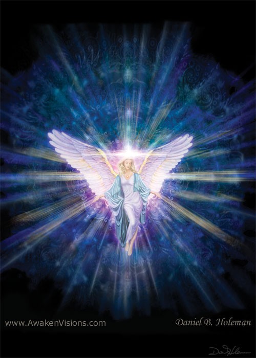 V009Angel5Blue 5x7