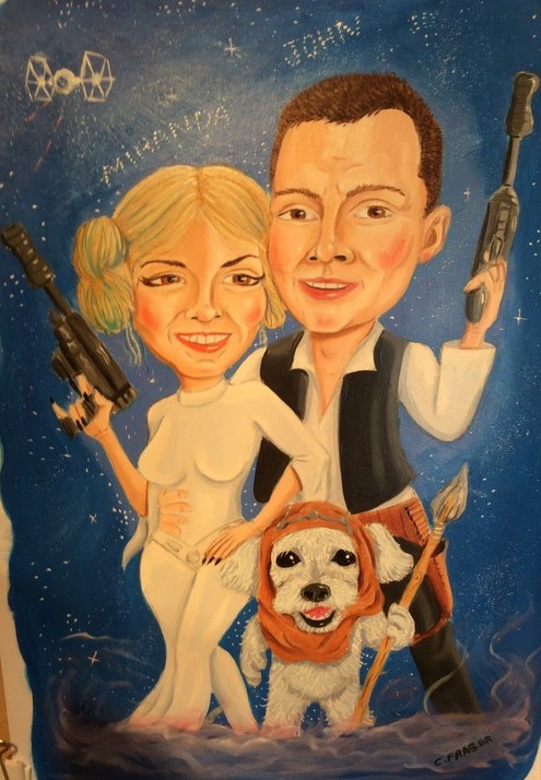 Star Wars wedding pic