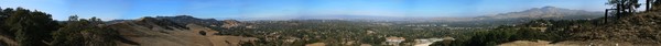 360 view from the top of the hill