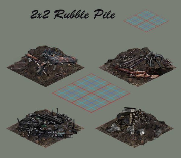 2x2 Rubble pile2