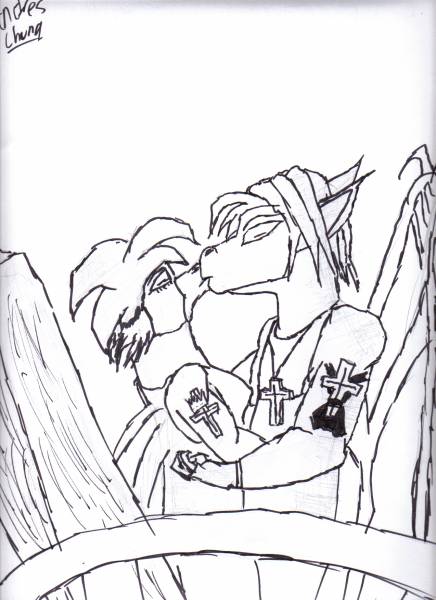 Dragon-morph & Bird-morph Kiss