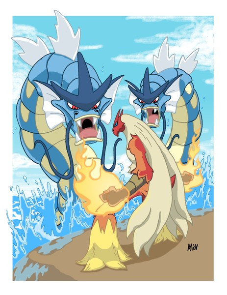 Blaziken vs. Gyrados