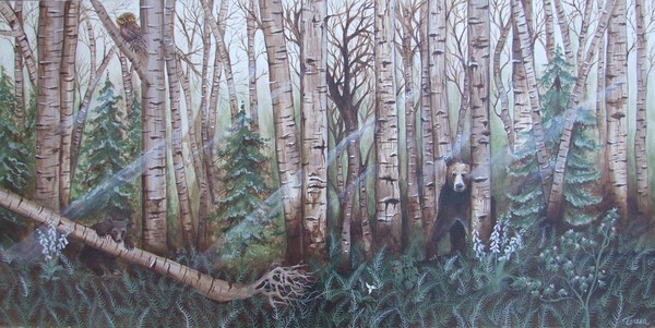 In the woods