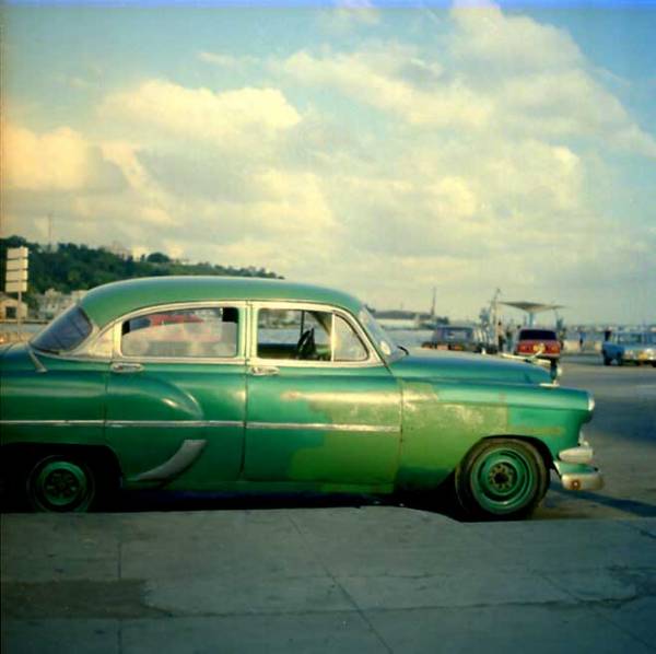 Green Cuban Car
