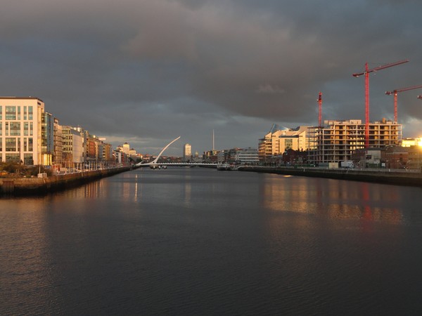 Sunrise over the Liffey