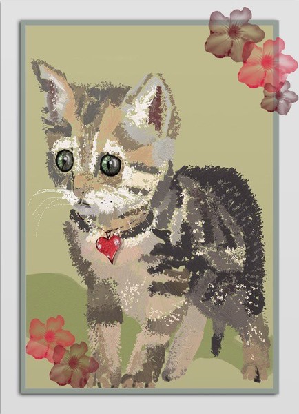 Cat of hearts