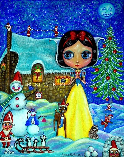 Snow White Blythe & the Seven Santa Dwarfs