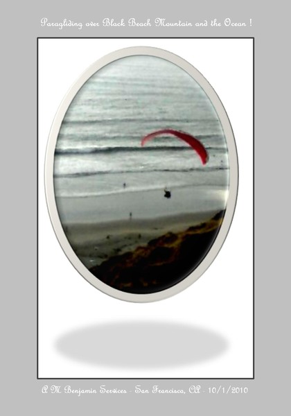 Paragliding over Black Beach Mountain