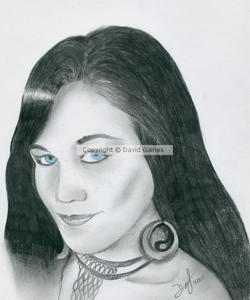 Piercing stare..of