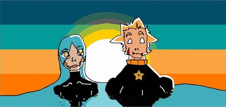 ocea and landan with wesuits on  by wren12 daxskdq by paradoxox dcpgerj-fullview