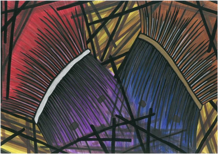 About the battles and the like, incomprehensible art with a simple story, outsider artwork